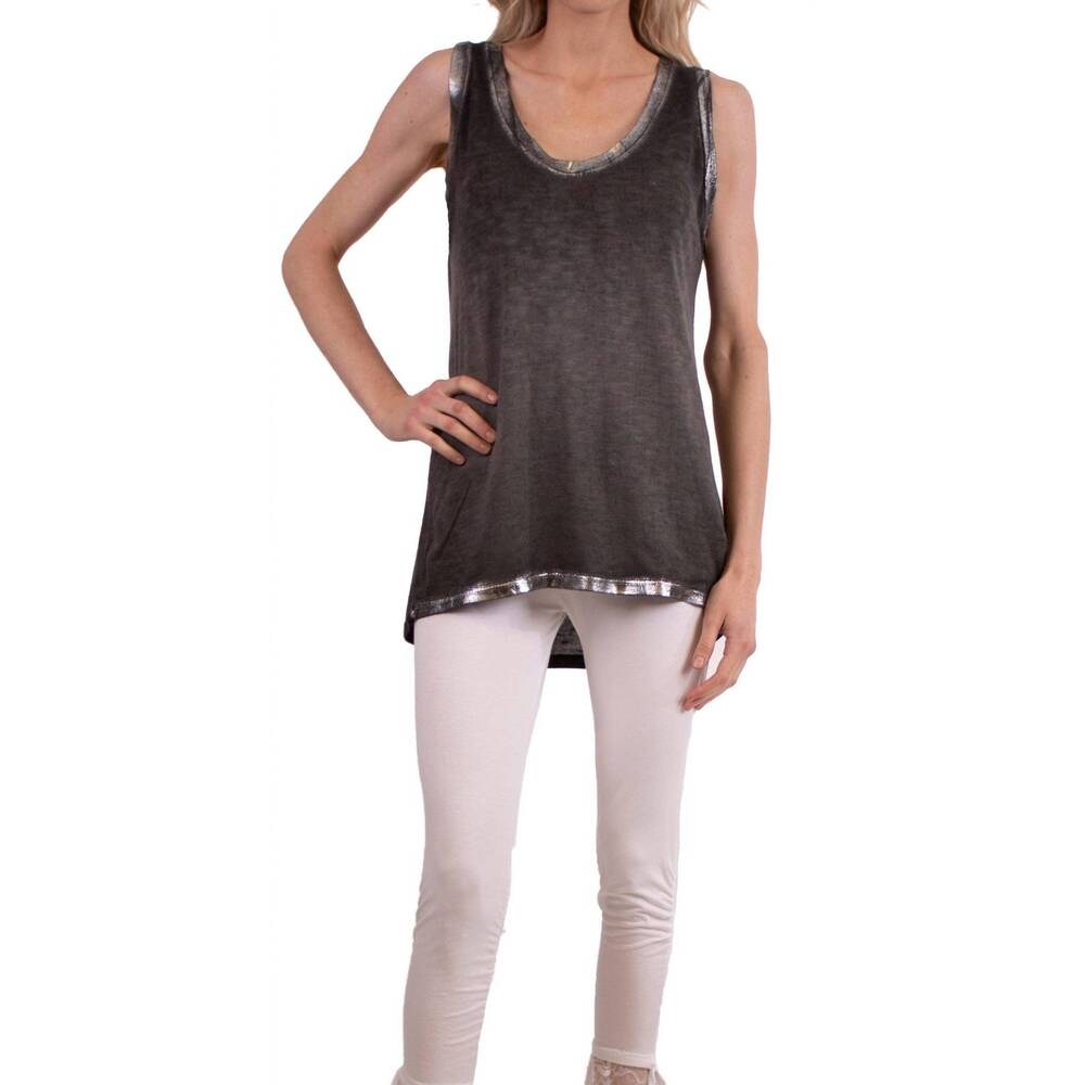 NEW GIGI MODA lunia tank in black/charcoal